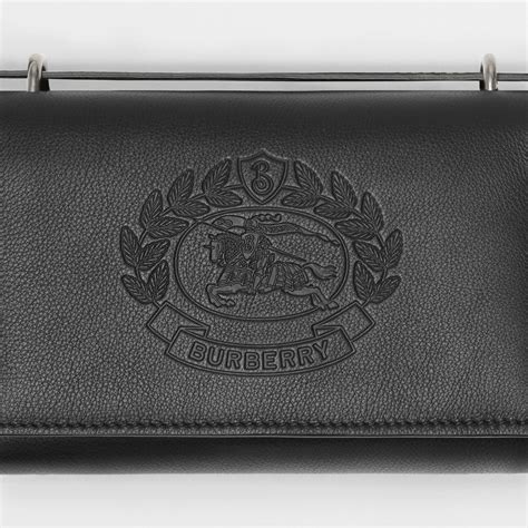 embossed crest leather wallet with detachable strap burberry|Burberry Embossed Crest Leather Wallet With Detachable Strap .